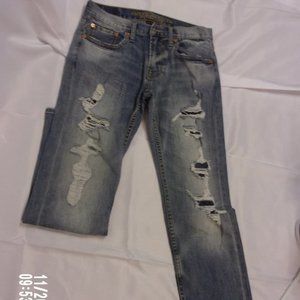 American Eagle Outffitte Relax Fit/ Distressed Mid Rise Light  Size 28/30